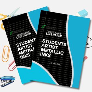 Black Paper with White and Yellow Lines