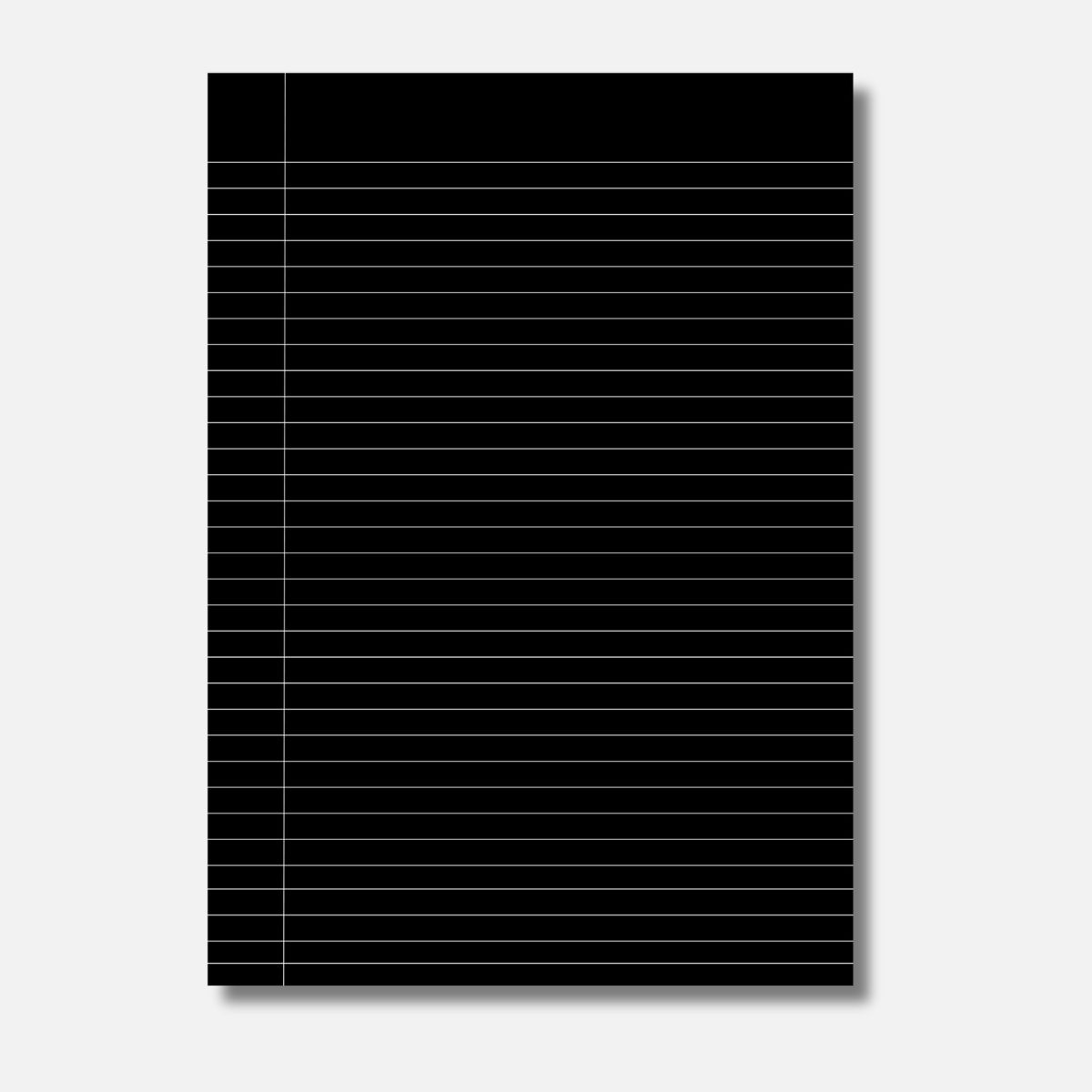 Black Paper with White and Yellow Lines - Image 4
