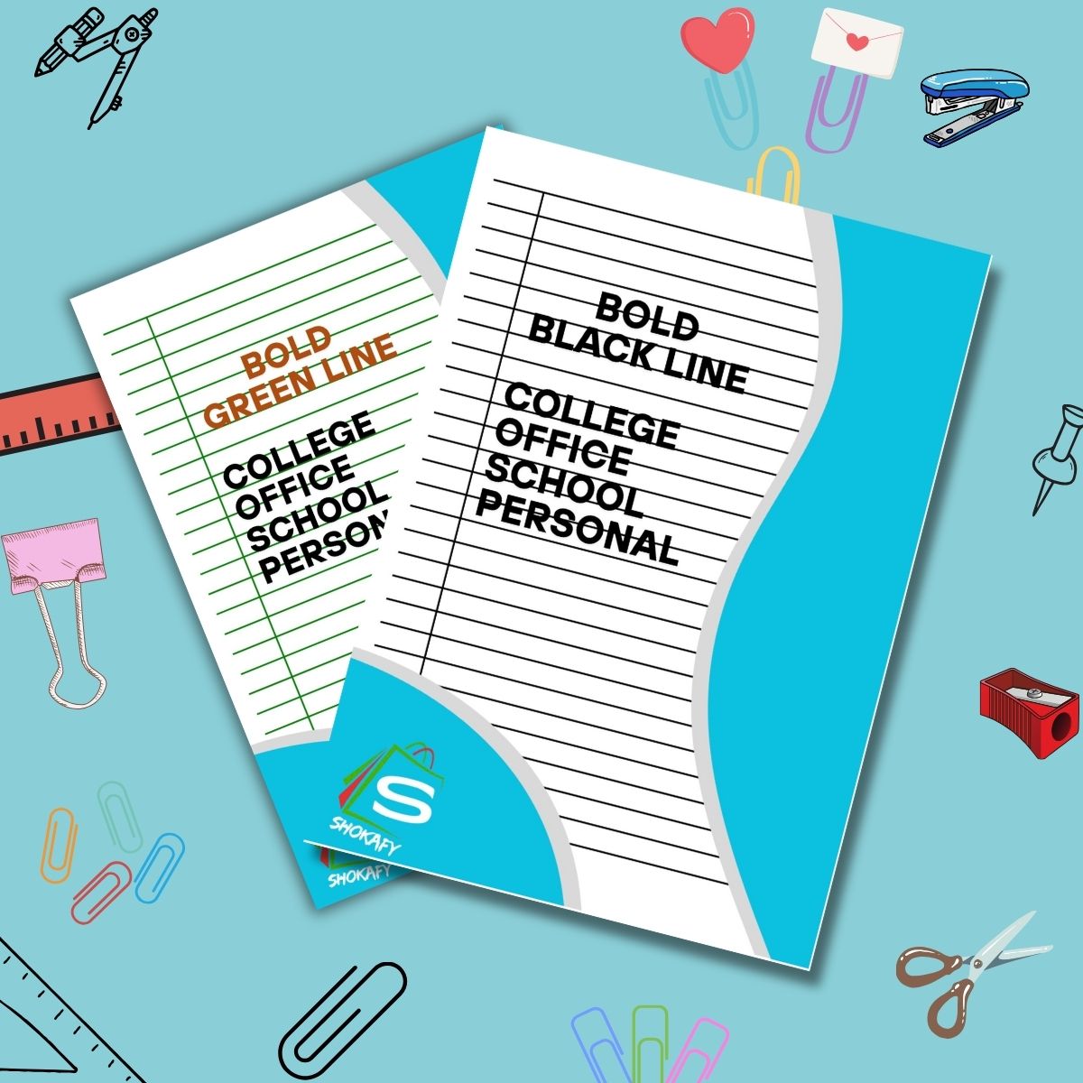 Bold Line GREEN, BLACK, 9 MM