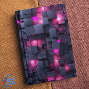 3D cube pattern book cover