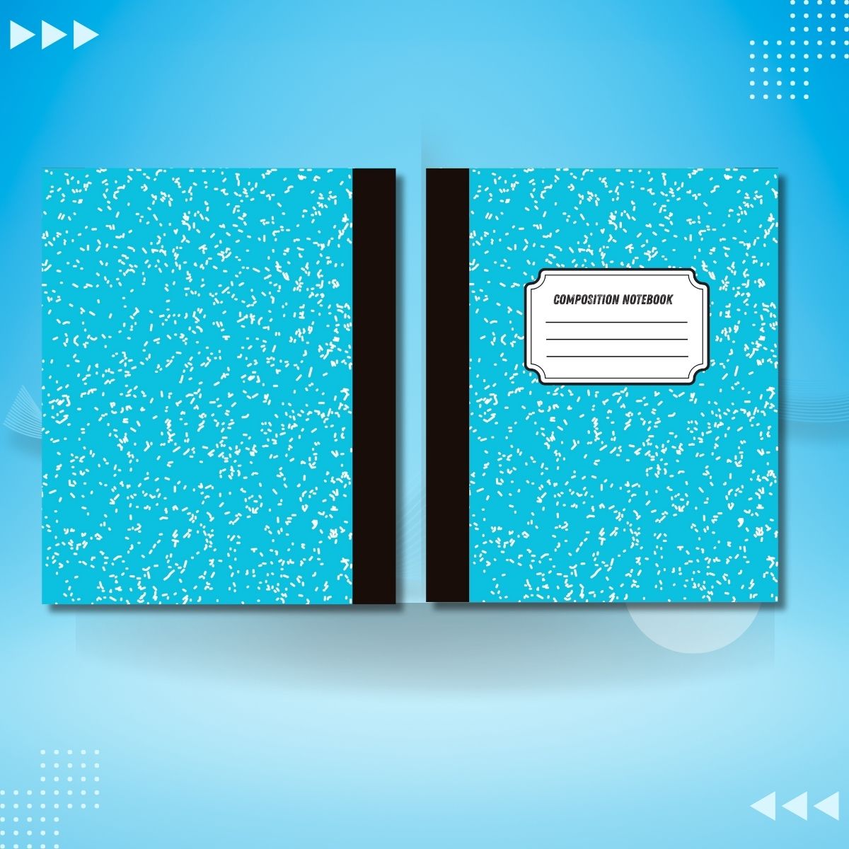 Composition Notebook blue cover Marble Design - Image 5