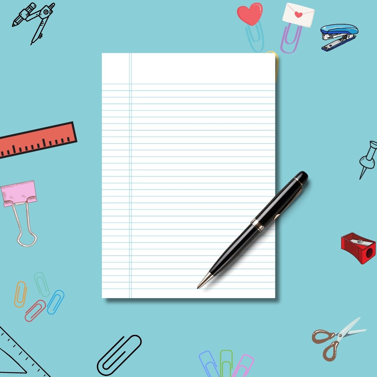 wide-ruled paper with 11/32 - Image 3