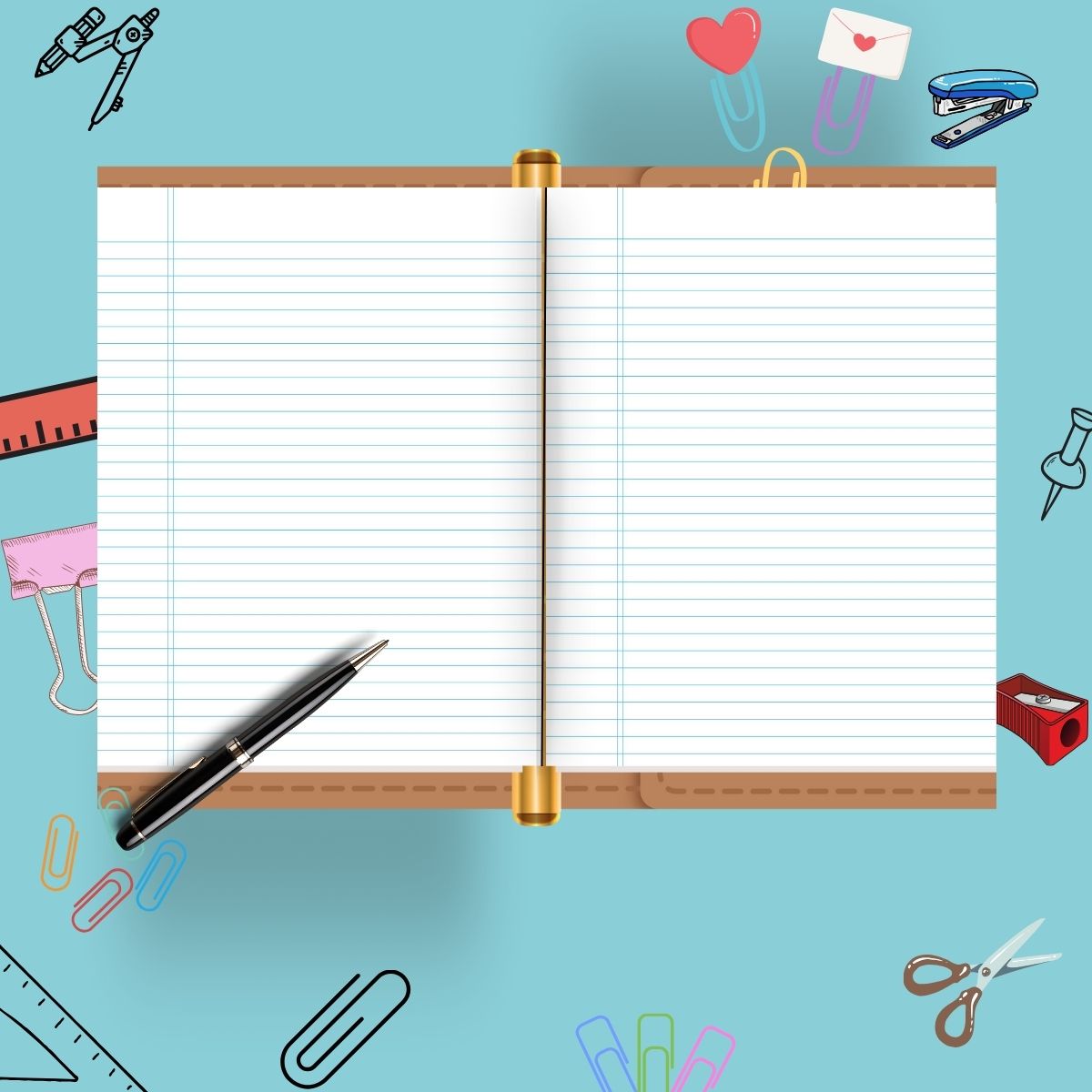 wide-ruled paper with 11/32 - Image 4