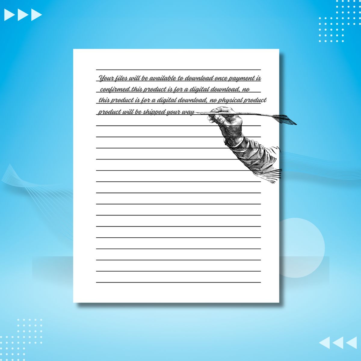 Composition Notebook blue cover Marble Design - Image 7